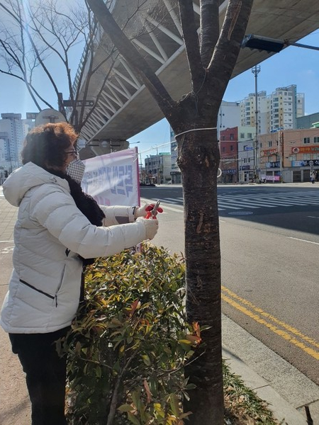 불법광고물 ZERO 시범거리 운영 사진 (제공=영구도청)