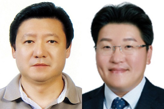 왼쪽부터 김군도 교수, 왕제필 교수.(사진제공=부경대)