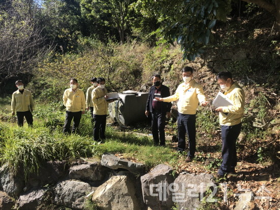 현장점검 모습.[제공=거제시]