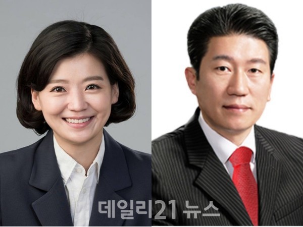 부산시의회 김효정 의원(좌), 송상조 의원(우)./부산시의회 제공