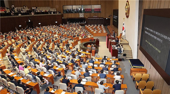 제21대 국회 마지막 본회의 모습.[국회 제공]